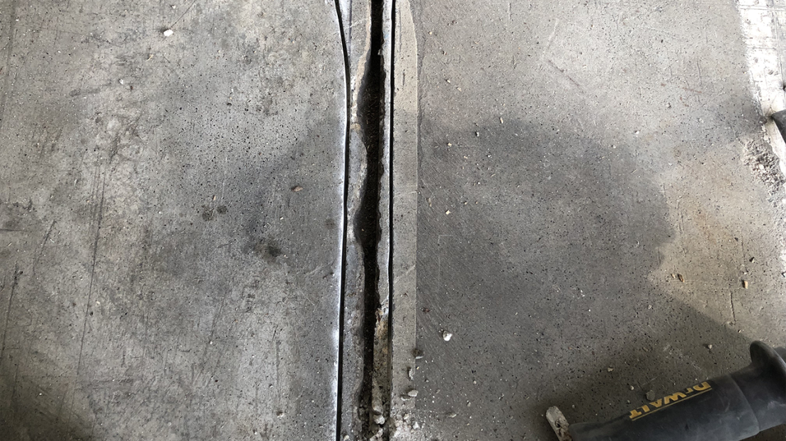 Repedések és kitörések javítása beton felületeken