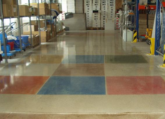 beton polírozás és festés - betonjavítás