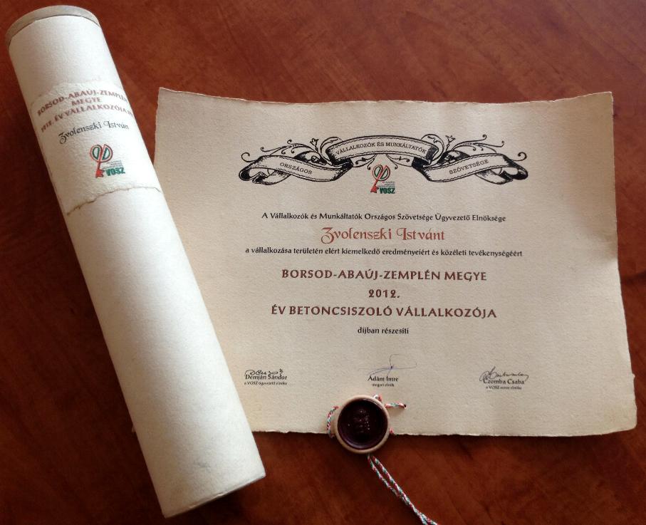 Prima Primissima Díj 2012